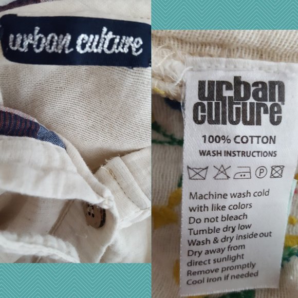 Urban Culture Ivory Floral Embroidered Button Front Cinch Waist Hoodie - Picture 6 of 6